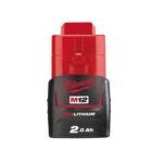 Batterie 12 v redlithium m12 b2 2 a h milwaukee 4932430064