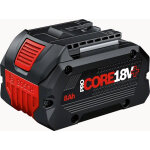 Batterie 18v procore18v + 1x8. 0 ah en carton bosch 1600a02x00