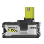 Batterie lithium + 18 v 5 ah one + rb18l50 en blister ryobi 5133002433