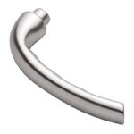 Bquille double sans rosace modle 3411 carr de 8mm aluminium satin - metalux - n034110002