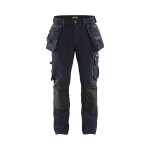 Blaklader pantalon de travail x1900 artisan stretch 4d marine fonc� / noir t52 bl�kl�der 199816448699c58 ...