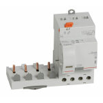 Bloc diffrentiel adaptable  vis dx pour disjoncteur 1 module par ple 4p 400 v type ac 63 a 30 ma ...