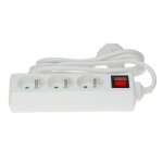Bloc multiprise 3 prises 2p + t avec interrupteur - hanger - 200003