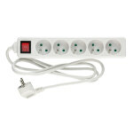 Bloc multiprise 5 prises 2p + t avec interrupteur - hanger - 200004