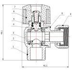 Boisseau sphrique querre 3 / 8'' 1 / 4 de tour - garis - b01 - rwc - eqbs