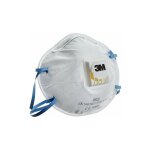 Bote de 10 masques respiratoires coques jetables ffp2 avec soupape srie 8822 blanc 3m 7100101091 blanc ...