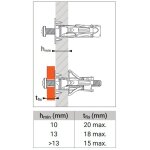 Bote de 100 chevilles mtallique stellix 4x35mm / 15mm pour plaques de pltre multi - paisseur - spit ...