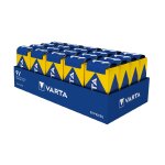 Bo�te de 20 piles alcalines industrial pro 9 v 6lr61 varta 4922121111