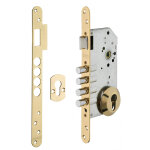 Boitier de serrure de portail cp 89 x 175 mm avec g�che fth thirard 94326
