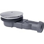 Bonde de douche slim pour receveurs extra - plats d 90 mm avec membrane et d�me en abs gris wirquin 30719686 ...