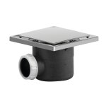 Bonde �volutive d40 mm chrom�e sortie horizontale pour baignoire � douche adapt�e pmr valentin 00 568300 ...