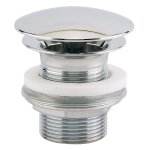 Bonde de lavabo champignon laiton chrome h60 33 x 42 valentin 00 122500 000 00