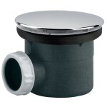 Bonde de receveur � capot m�tal rond 117 mm sortie horizontale pour douche d90 valentin 00 571500 000 ...