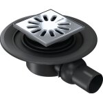 Bonde de receveur fundo horizontal d50 mm wedi 077000011 noir