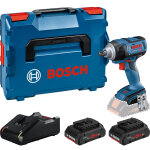 Boulonneuse 18 v gds 18v - 300 professional + 2 batteries procore 4 ah + chargeur en coffret l - boxx ...