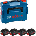 Pack de 4 batteries 18 v procore 5, 5 ah en coffret l - boxx bosch 1600a02a2u