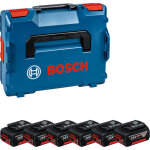 Pack 6 batteries 18 v gba 4 ah + coffret l - boxx bosch 1600a02a2s