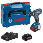 Perceuse - visseuse 18 v gsr 18v - 28 + 2 batteries 4 ah + chargeur + l - boxx bosch 060186610h