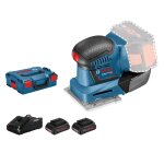 Ponceuse vibrante 18 v gss 18v - 10 + 2 batteries procore 4 ah + chargeur gal 18v - 40 + coffret l - ...