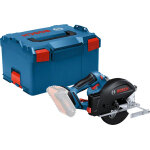 Scie circulaire 18 v gkm 18v - 50 professional (sans batterie ni chargeur) + coffret l - boxx bosch 06016b8001 ...