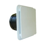 Bouche d'extraction et d'insufflation bdo plastique r�glable 80 mm unelvent 855015