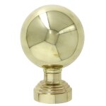 Boule de rampe laiton diamtre 70mm sous plaque - devismes - 11670 + sp1