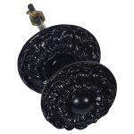 Bouton chainette dahila 91mm noir - jardinier massard - j502120 Bouton chainette dahila 91mm noir - jardinier massard - j502120