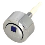 Bouton poussoir chrom� / bleu pour nemo duo impuls590 geberit 241. 800. kd. 1 chrom�