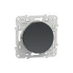 Bouton - poussoir odace 10a  vis gris anthracite - schneider electric - s540206