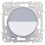 Bouton - poussoir odace 10a à vis avec porte - étiquette blanc - schneider electric - s520266 Bouton - poussoir odace 10a à vis avec porte - étiquette blanc - schneider electric - s520266