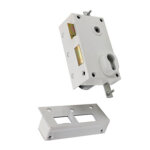 Serrure 3 points 73 a2p * sans cylindre blanc gauche bricard 73072