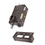 Serrure 3 points 73 a2p * sans cylindre marron droite bricard 73078