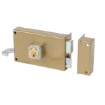 Serrure monopoint en applique alpha cylindre rond horizontal tirage droite bricard 350110