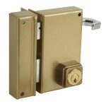 Serrure monopoint en applique alpha cylindre rond vertical tirage gauche bricard 450111