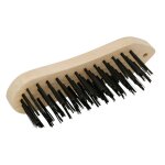 Brosse mtallique violon avec fil noir en acier rond - roulor - 5253