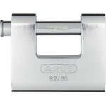 Cadenas blind rectangulaire monobloc 80mm en acier 92 - 80 - abus - 92 / 80