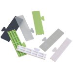 Cale vitrage 30x80mm paisseur 3mm blanc 1000 pices - goettgens - d30803b