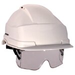Casque de chantier iris 2 blanc avec lunette masque auboueix 0271c blanc