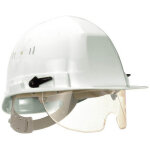 Casque de chantier avec lunette int�gr� visioc�anic�2 rb / tb 40 blanc taliaplast 564511 blanc