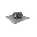 Chapeau de ventilation d160 anthracite avec collerette d'�tanch�it� nicoll vve16a