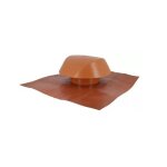 Chapeau de ventilation d160 terracotta avec collerette d'�tanch�it� nicoll vve16t