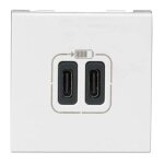 Chargeur 2 usb mosaic type - c 3a 2 modules 230v blanc - legrand - 077590 Chargeur 2 usb mosaic type - c 3a 2 modules 230v blanc - legrand - 077590