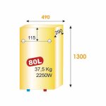 Chauffe - eau plat multi - positions malicio 3 statite connect 80l - thermor - 231070