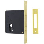 Serrure monopoint  larder axe  50 mm pne dormant ttire laiton - cisa - cis52310. 50
