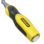 Ciseau  bois manche bi - matire 28 x 150 mm longueur totale 340 mm stanley 0 - 16 - 889