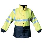 Parka 4 en 1 elyse zipal � haute visibilit� jaune fluo / bleu marine t2xl codupal 245cjfmxxl jaune fluo ...