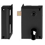 Coffre monopoint en applique pour cylindre europen vertical fouillot de 7 pne + 5 mm gauche bichrome ...