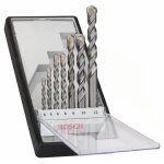 Coffret de 7 forets cylindriques  bton robust line silver percussion - bosch - 2607010545