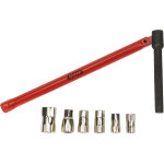 Coffret clé écrou robinet + 7 embouts - sam outillage - pb - 8 Coffret clé écrou robinet + 7 embouts - sam outillage - pb - 8