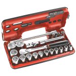 Coffret douilles 1 / 2'' 6 pans mtriques dbox - facom - sl. dbox1pb